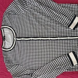 Houndstooth cardigan